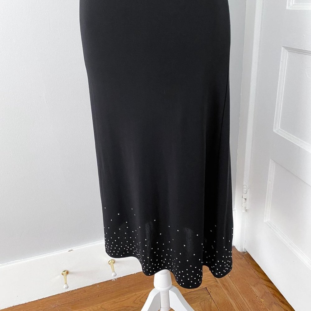 Betsey Johnson 2000s Y2K Vintage Black Midi Dress - Picture 4 of 12